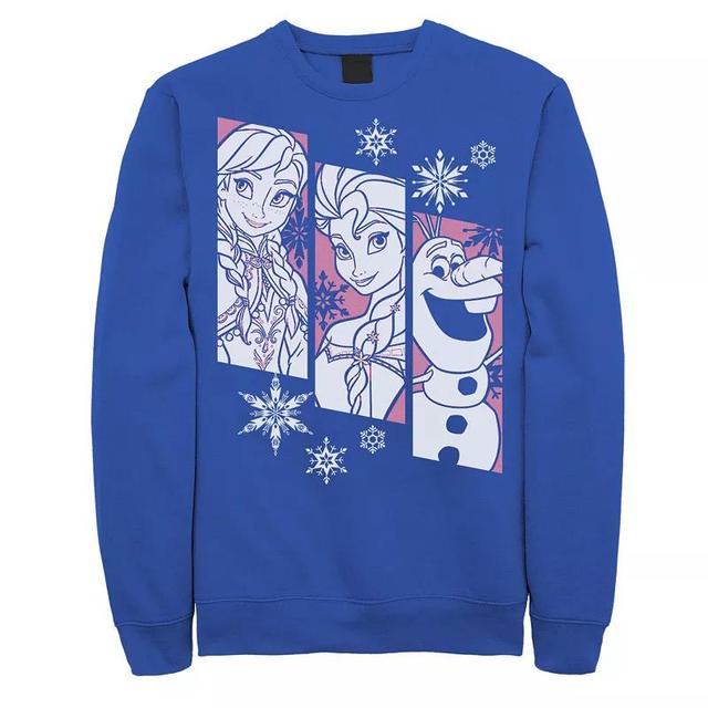 Disneys Frozen Mens Snowflake Panel Sweatshirt Product Image