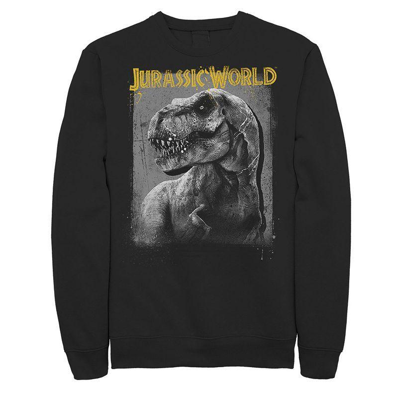 Mens Jurassic World T-Rex Profile Shading Sweatshirt Blue Product Image