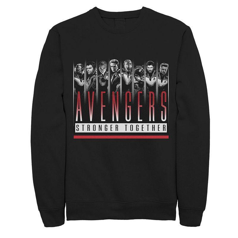 Mens Marvel Avengers Stronger Together Fleece Black Product Image