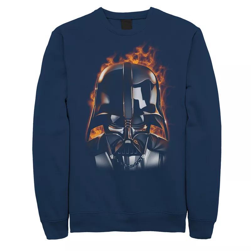 Mens Star Wars Firey Vader Sweatshirt Blue Product Image