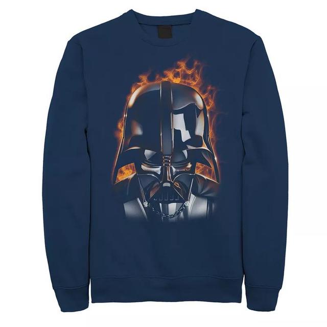 Mens Star Wars Firey Vader Sweatshirt Blue Product Image