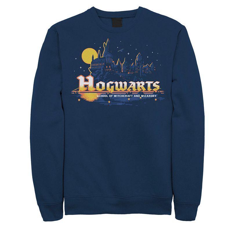 Mens Harry Potter Hogwarts Moon Portrait Sweatshirt Blue Product Image