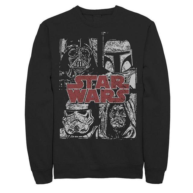 Mens Star Wars Villains Panel Poster Sweatshirt Product Image