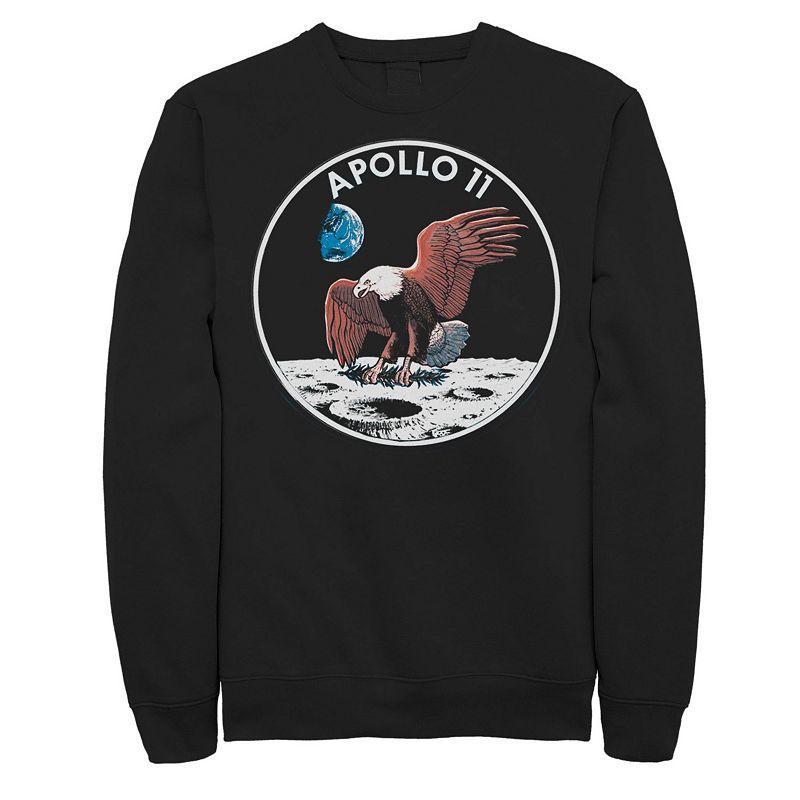 Mens NASA Apollo 11 Vintage Eagle Emblem Sweatshirt Black Product Image