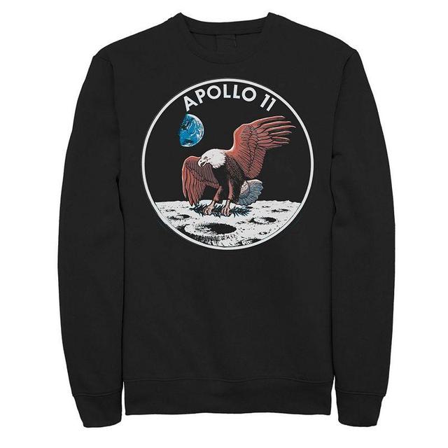 Mens NASA Apollo 11 Vintage Eagle Emblem Sweatshirt Black Product Image