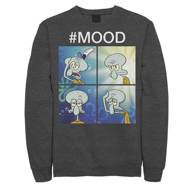 Mens Spongebob Squarepants Squidward Mood Meme Sweatshirt Product Image