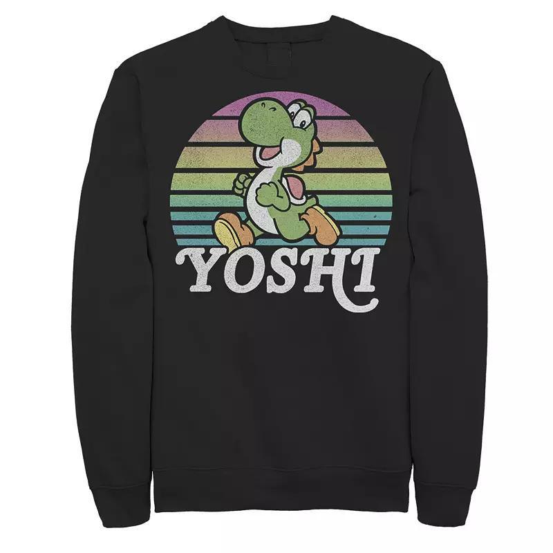 Big & Tall Nintendo Super Mario Bros Yoshi Running Fleece Sweatshirt, Mens Product Image