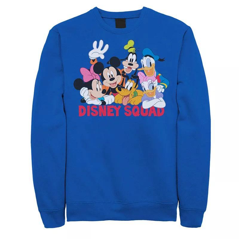 Disneys Mickey Mouse & Friends Mens Squad Fleece Graphic Sweatshirt Product Image