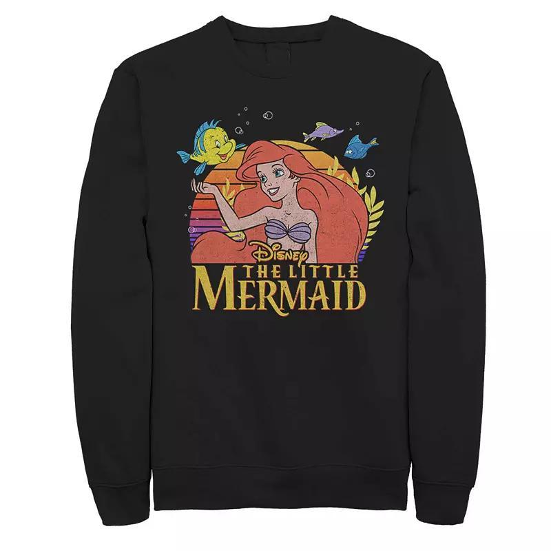 Disneys Little Mermaid Title Poster Mens Fleece Sweater Product Image