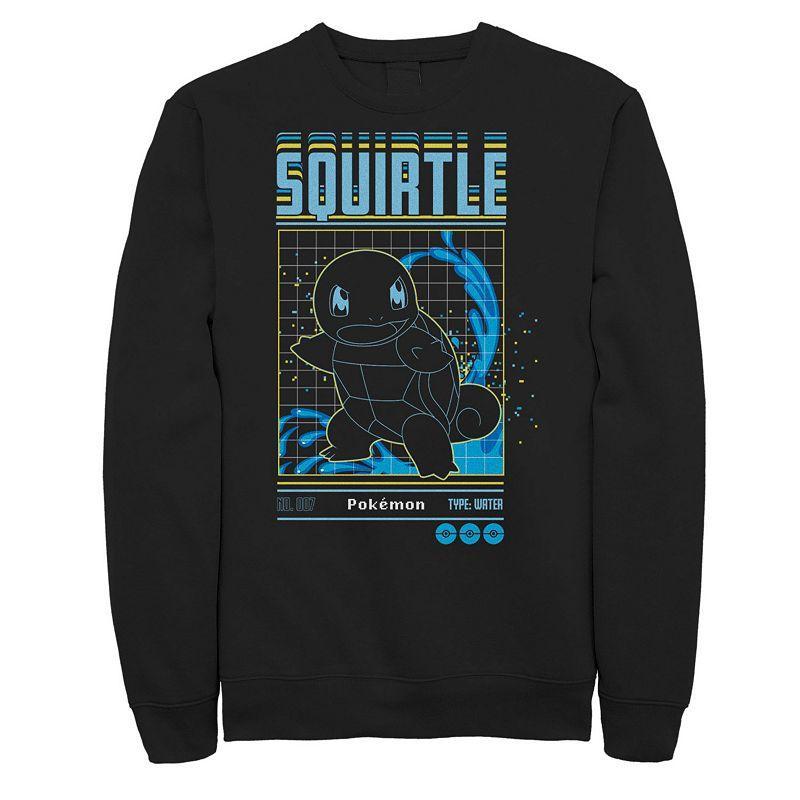 Big & Tall Pokmon Squirtle Grid Sweatshirt, Mens Product Image