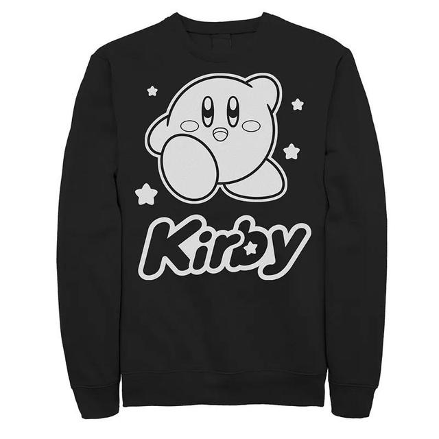 Mens Nintendo Kirby Monochrome Style Graphic Fleece Product Image