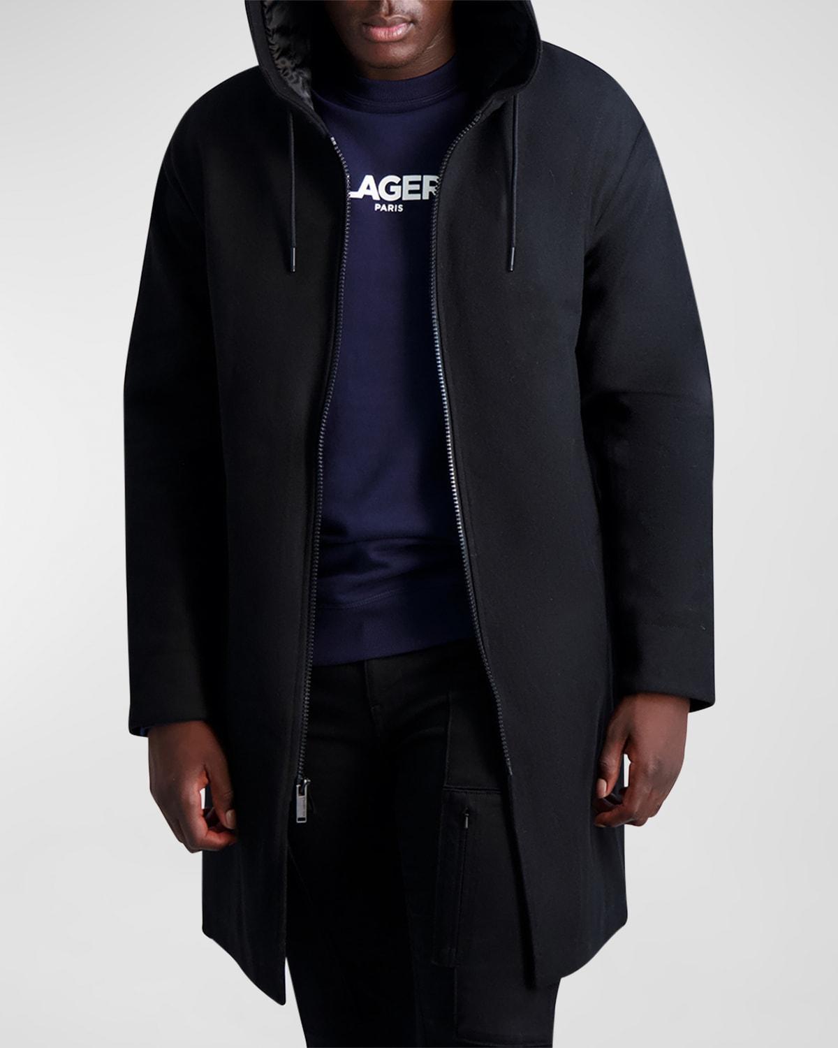 Karl Lagerfeld Paris Lined Zip Front Parka Product Image