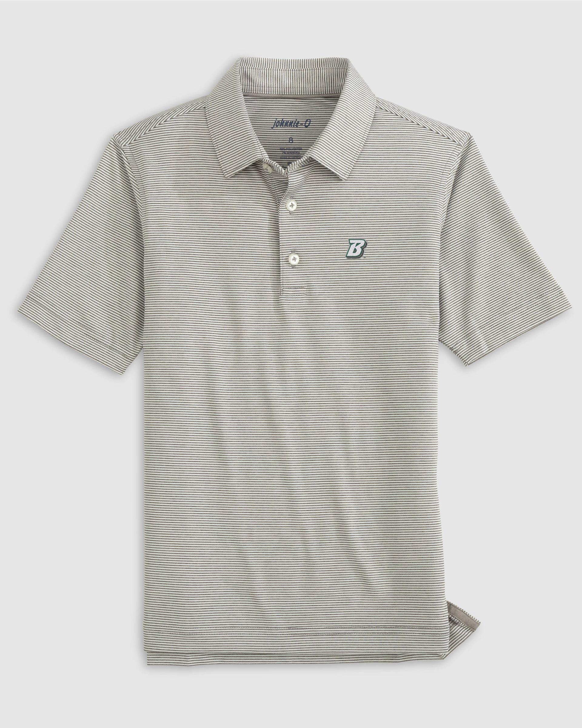 johnnie-O Georgia Tech Lyndonn Jr. Striped Jersey Performance Polo Product Image