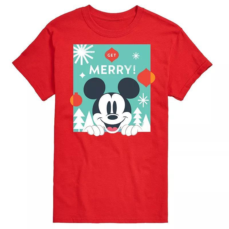 Disney Mens Get Merry Tee Dark Grey Product Image