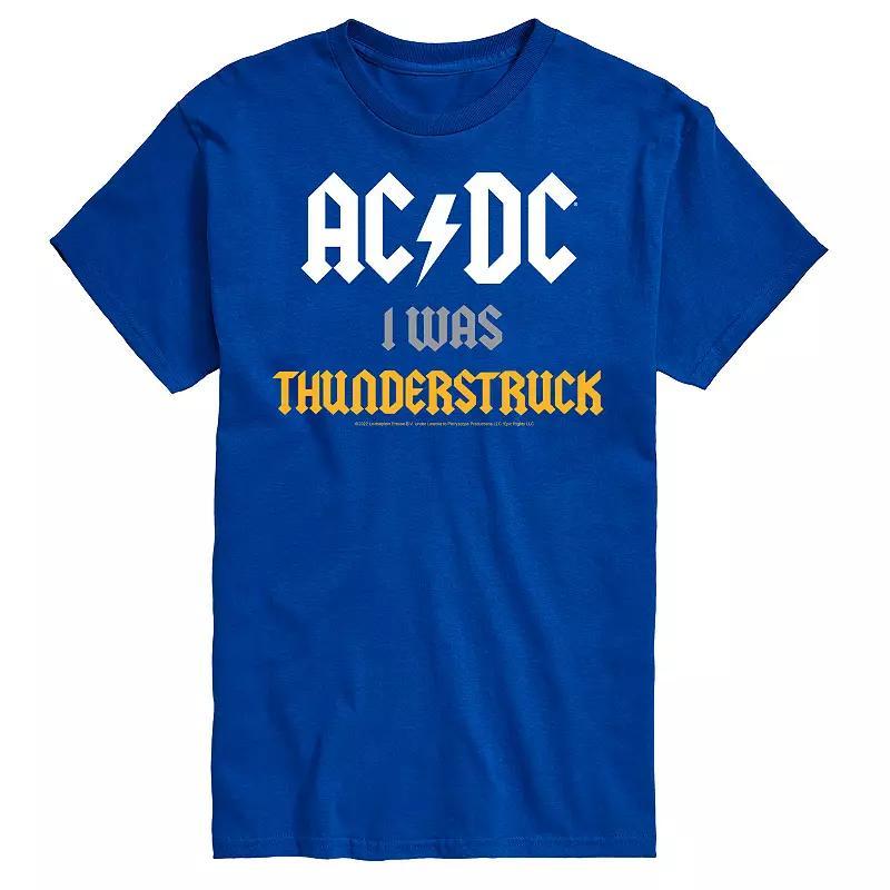 Big & Tall ACDC I Was Thunderstruck Tee, Mens Product Image