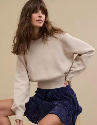 Aerie Cropped Sweater Product Image