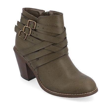 Journee Collection Wide Width Strap Wide Bootie | Womens | | | Boots | Bootie Product Image