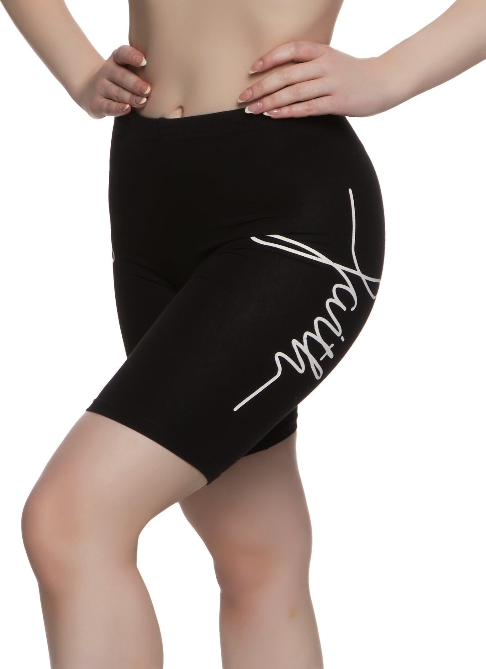 Womens Faith Side Graphic Biker Shorts Product Image