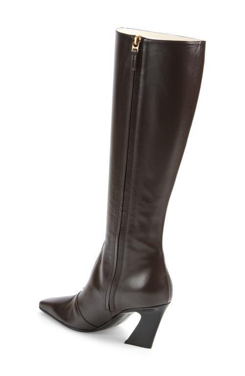 BOTTEGA VENETA Lewis Calfskin Leather Knee Boots In Fondant Product Image