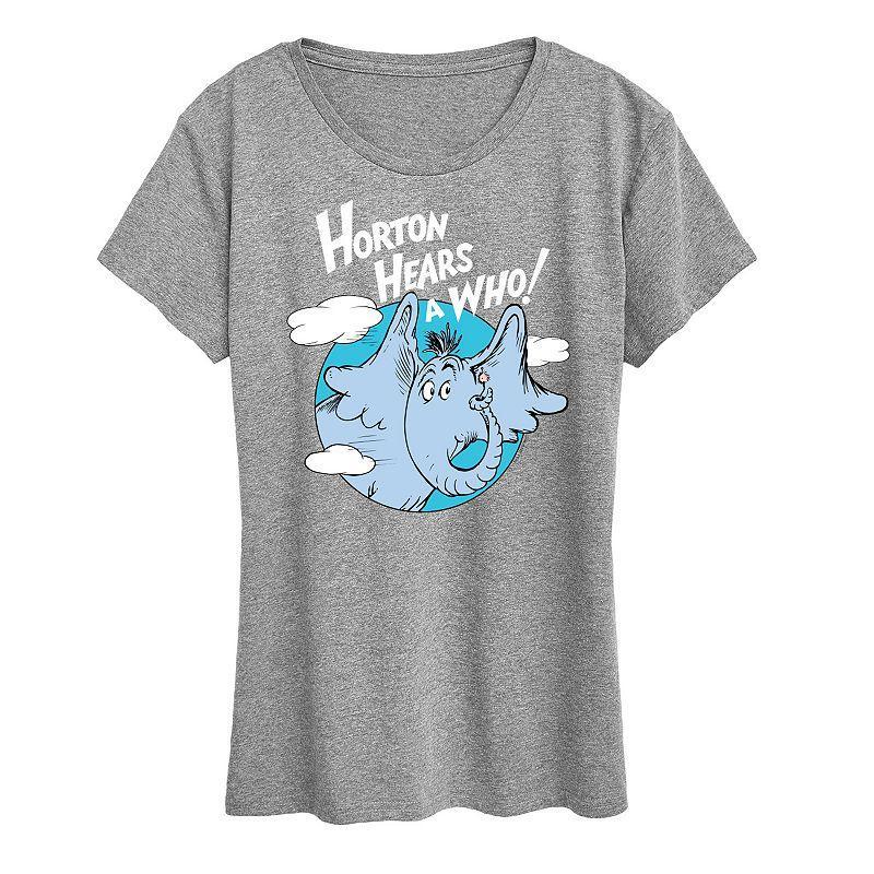 Womens Dr. Seuss Horton Hears A Who Graphic Tee, Girls Grey Gray Product Image