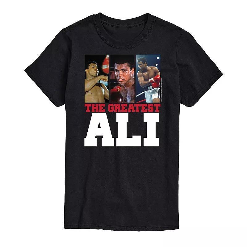 Big & Tall Muhammad Ali The Greatest Tee, Mens Black Product Image