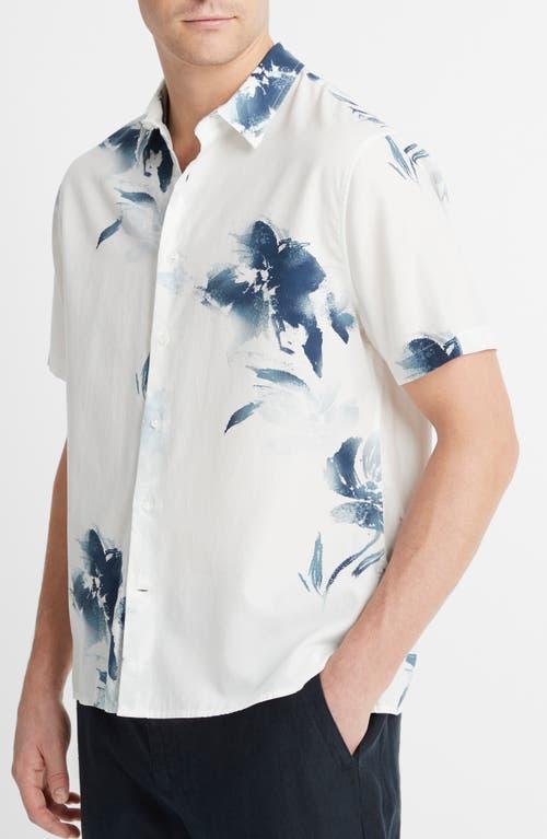 Mens Faded Floral Buton-Front Shirt Product Image