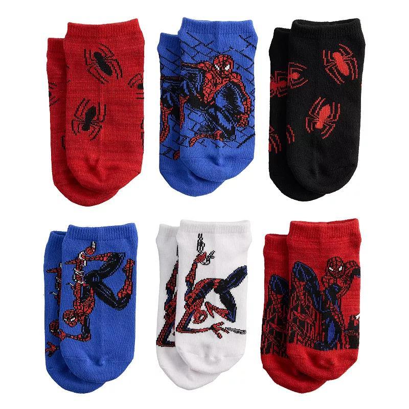 Boys 4-20 Spider-Man 6-Pack No-Show Socks, Boys Product Image