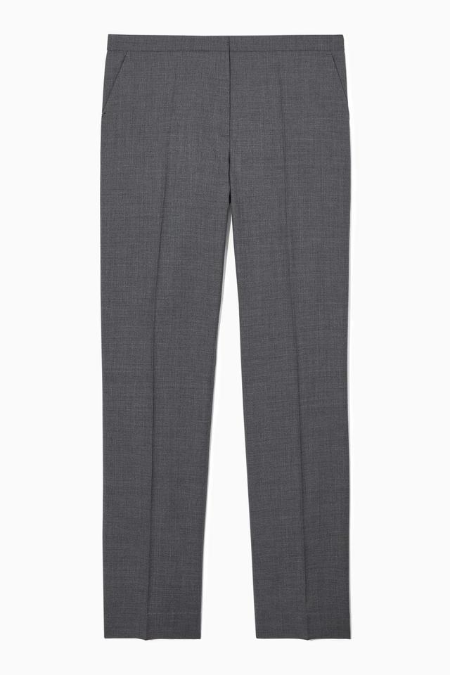 SLIM TAILORED WOOL PANTS Product Image