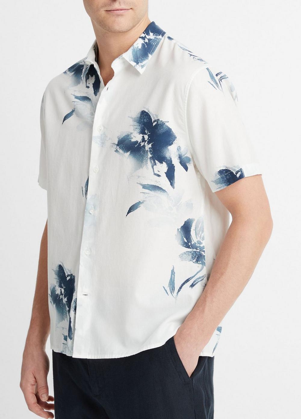 Faded Floral Short-Sleeve Shirt Product Image