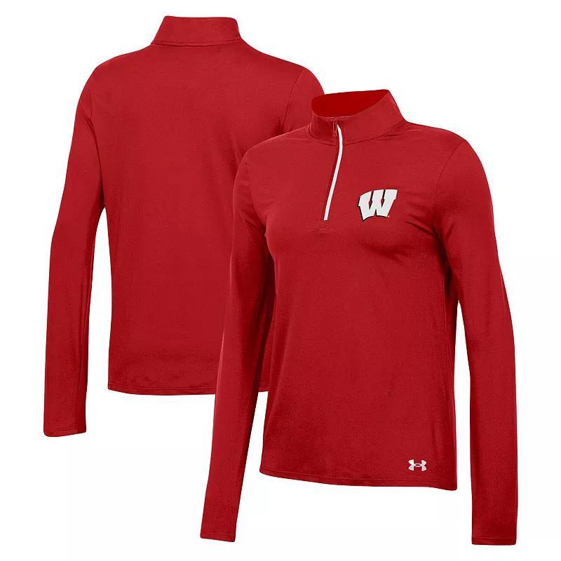 Womens Under Armour Wisconsin Badgers Gameday Knockout Quarter-Zip Top Product Image