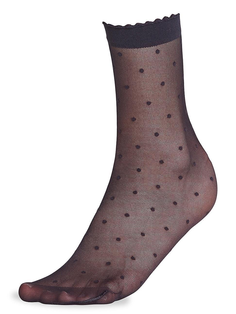 Womens Dot Mesh Anklet Socks Product Image