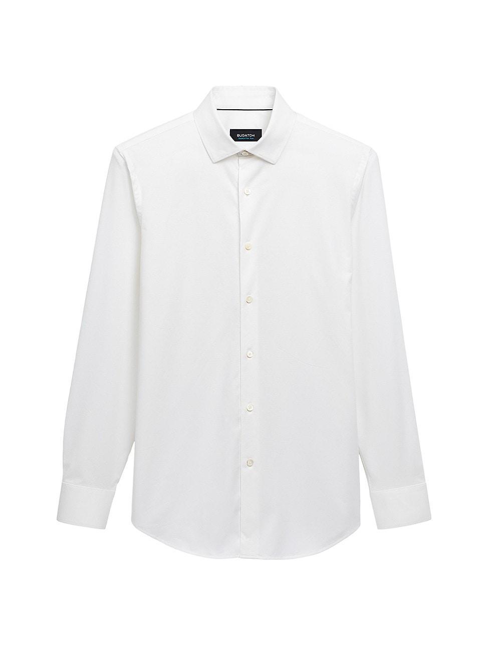 Bugatchi OoohCotton Solid Button-Up Shirt Product Image