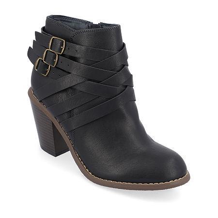 Journee Collection Wide Width Strap Wide Bootie | Womens | | | Boots | Bootie Product Image