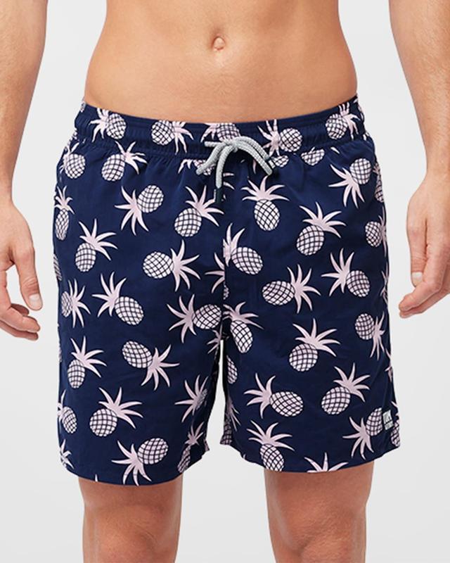 Mens Pineapple-Print Swim Trunks Product Image