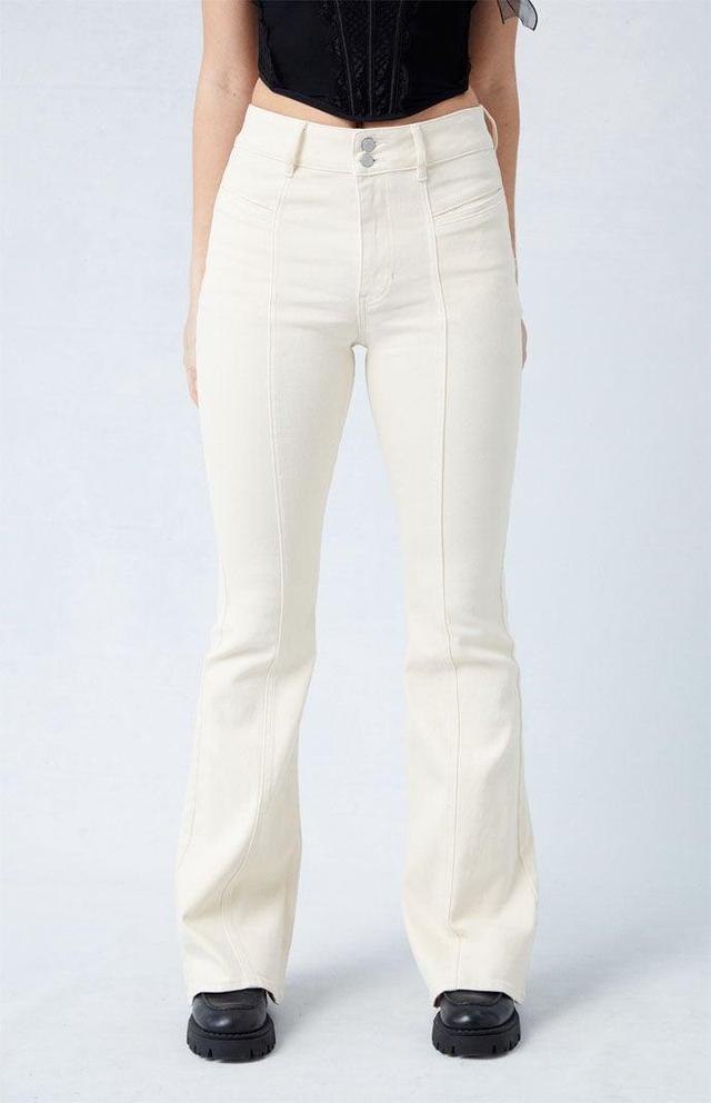 Women's High Waisted Flare Pants - Product Image