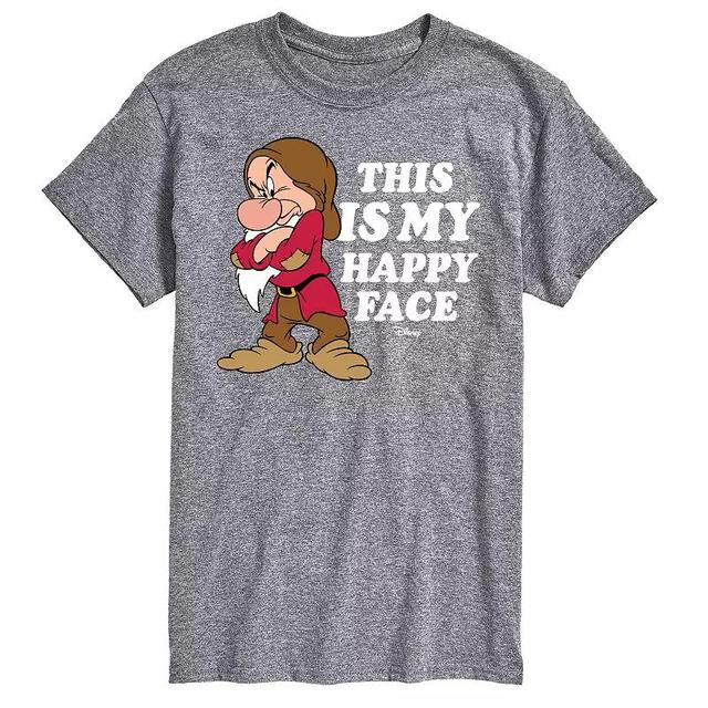 Disney Princess Big & Tall Grumpy Happy Face Graphic Tee, Mens Product Image