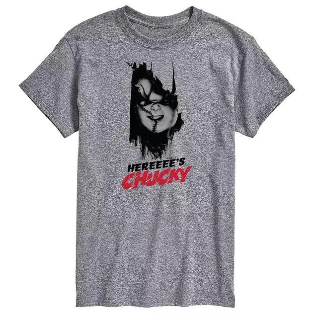 Big & Tall Chucky Heres Chucky Graphic Tee, Mens Product Image