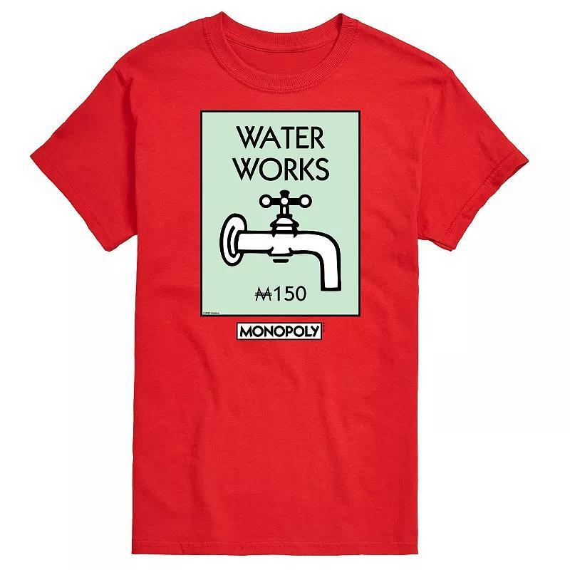 Big & Tall Monopoly Waterworks Graphic Tee, Mens Blue Product Image