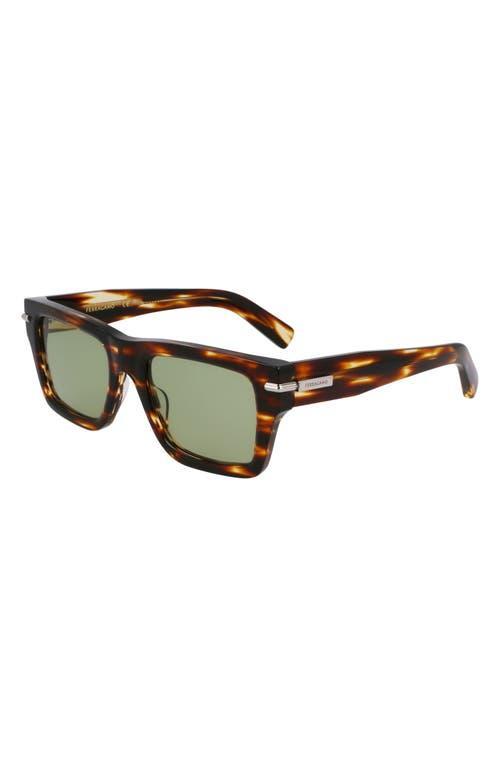 FERRAGAMO Prisma 53mm Modified Rectangular Sunglasses In Multi Product Image