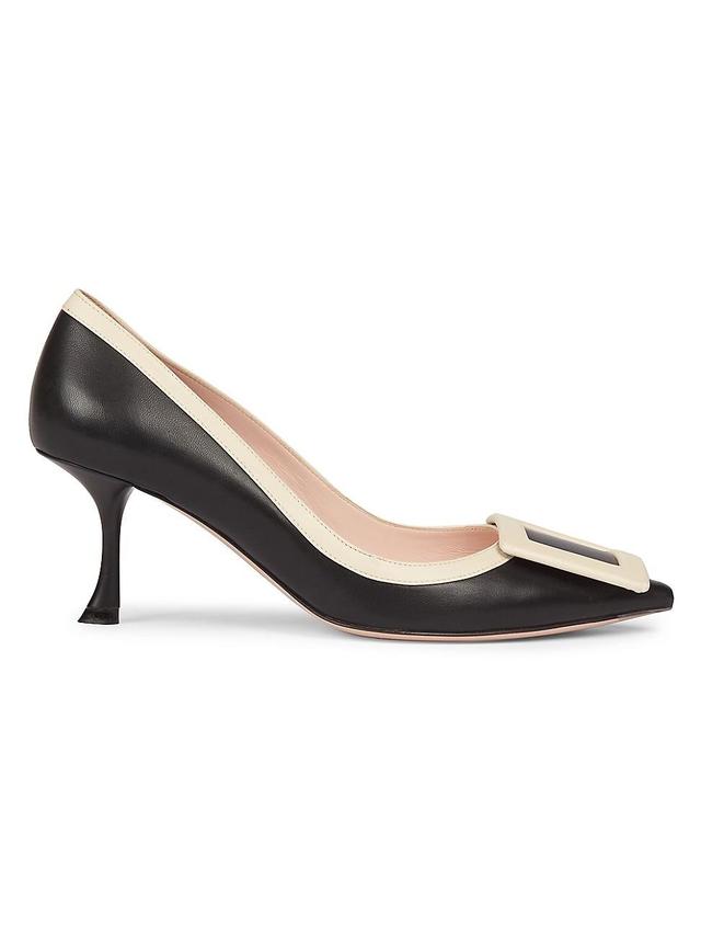Womens Viv In The City Bi-Color 65MM Leather Pumps Product Image
