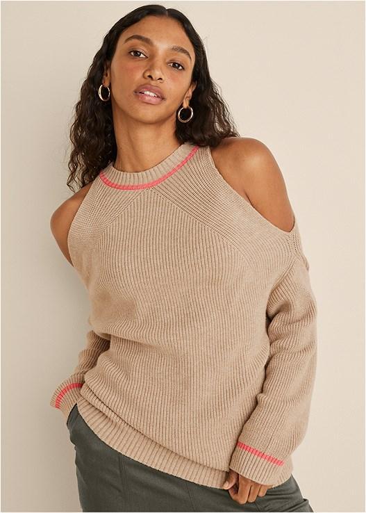 Cold Shoulder Sweater Product Image