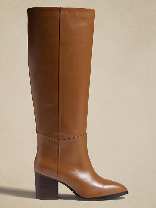 Leather Tall Shaft Boot Product Image