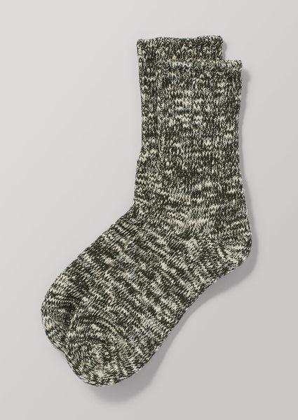 Mauna Kea Slub Socks | Green Product Image