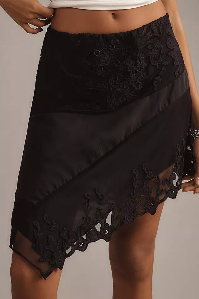 Maeve Asymmetrical Lace-Trim Skirt Product Image