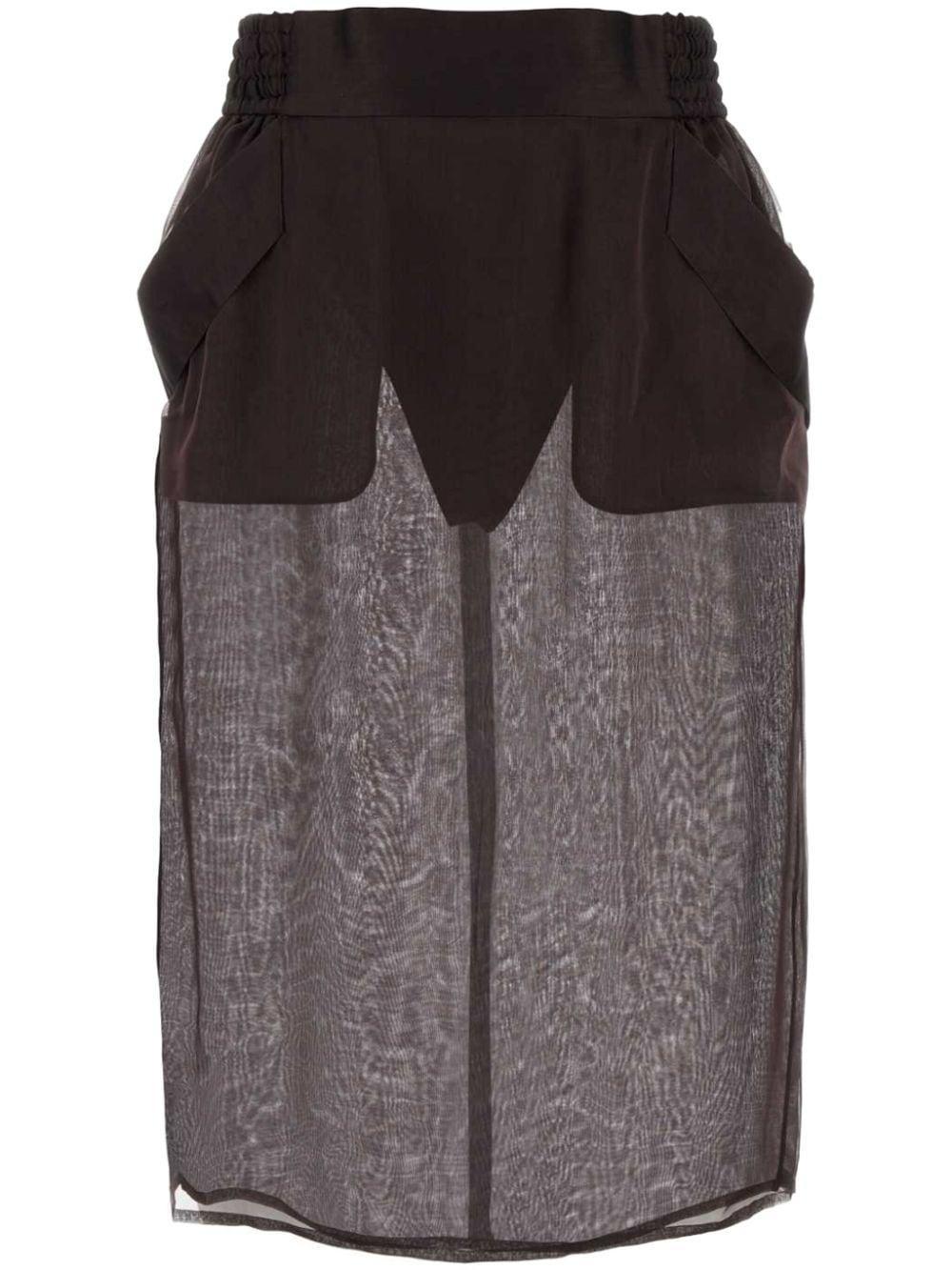 SAINT LAURENT Skirts In Brown Product Image