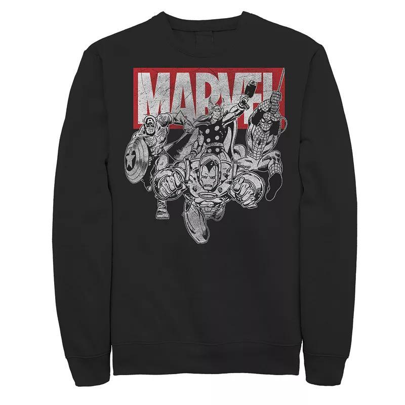 Mens Marvel Iron Man Vintage Comic Sweatshirt Product Image