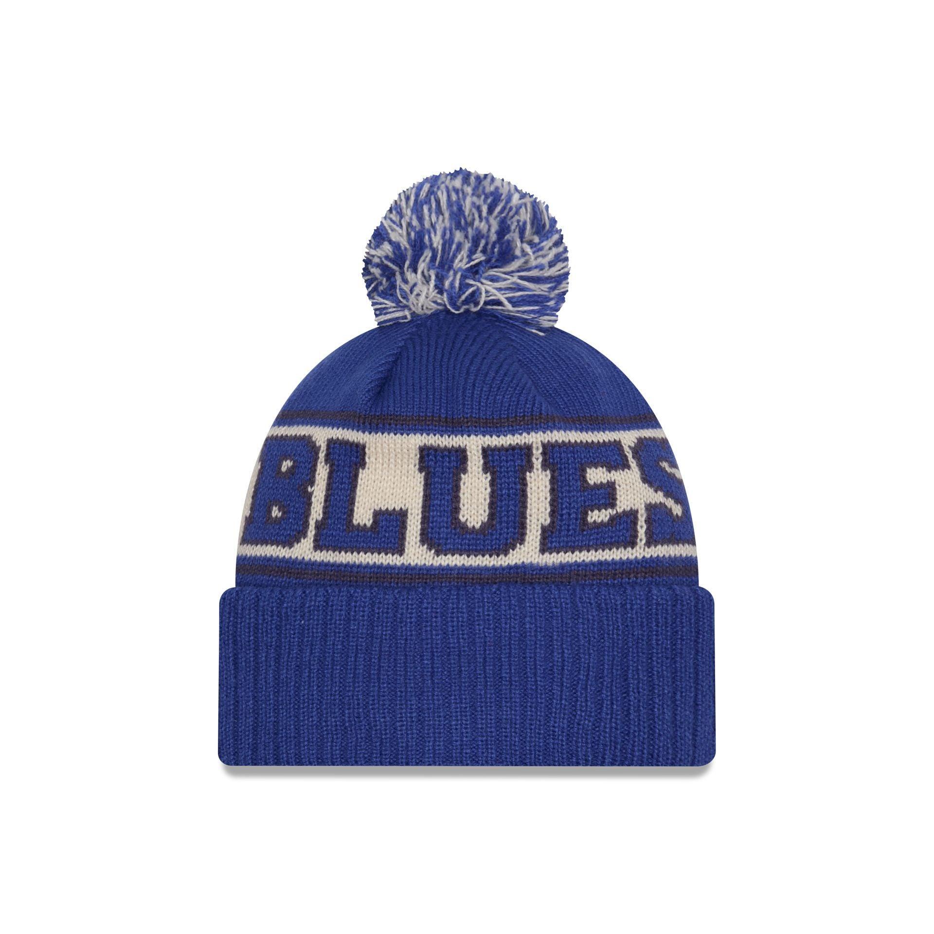 St. Louis Blues Retro Pom Knit Hat Male Product Image