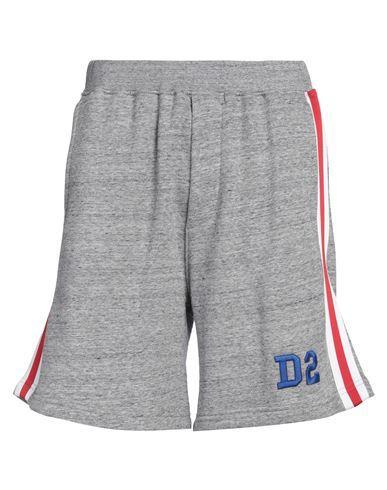 DSQUARED2 Man Shorts & Bermuda Shorts Grey Size L Cotton, Elastane Product Image