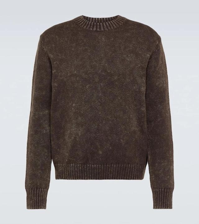 Cotton Sweater In Adp Coffee Brown Product Image