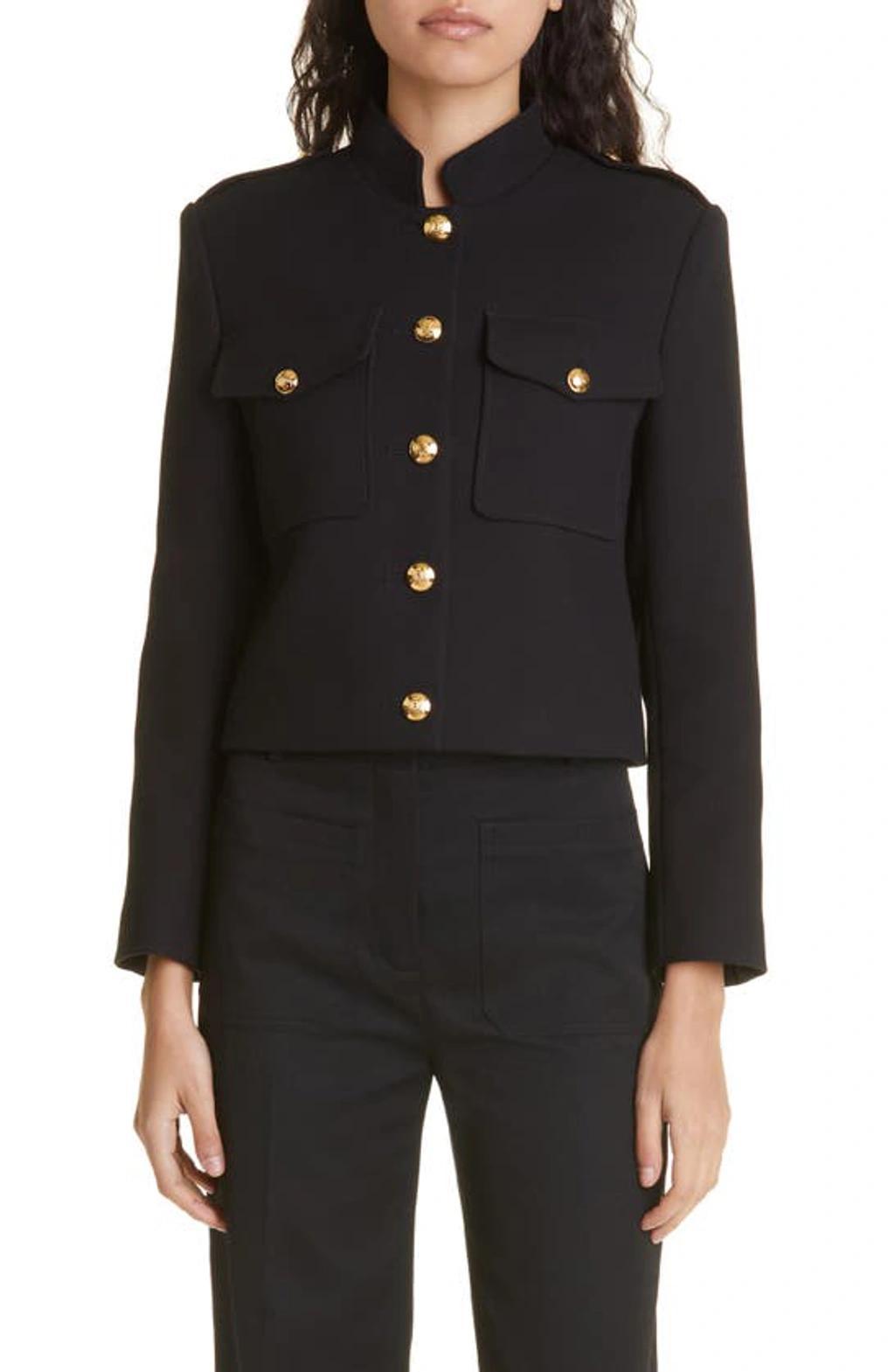 Berenice Cropped Jacket In Black Product Image